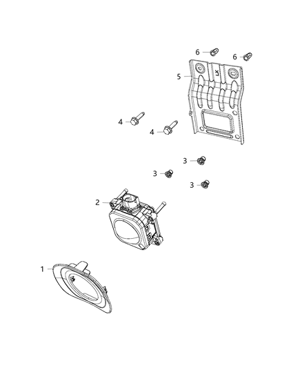 2016 Chrysler 300 Cover-Sensor Diagram for 68234574AA