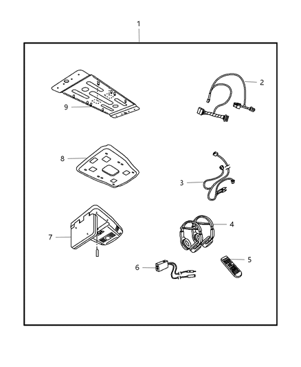 2007 Jeep Compass Video Entertainment System Diagram 1