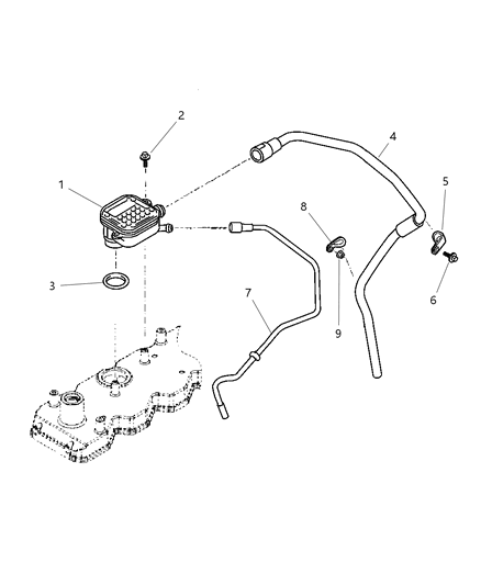 2004 Dodge Ram 2500 Crankcase Ventilation Diagram 4