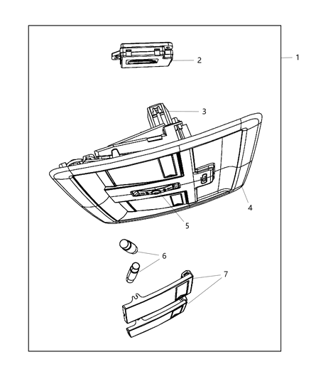 2012 Jeep Liberty Overhead Console Diagram