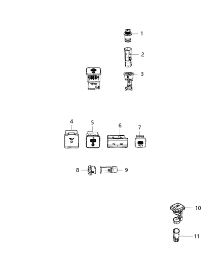 2021 Jeep Cherokee U Connect Media & Charging Center Diagram