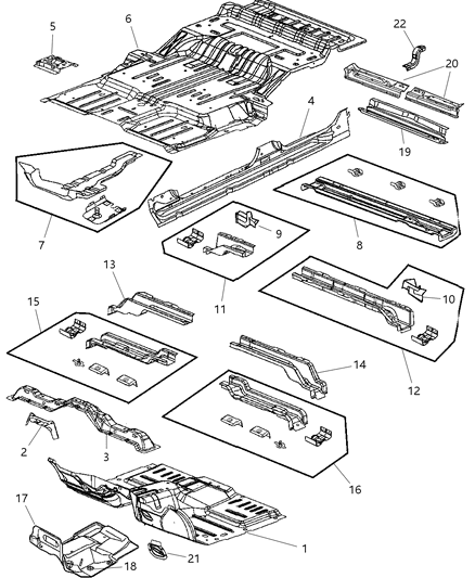 Panel-SILL Diagram for 55362421AH