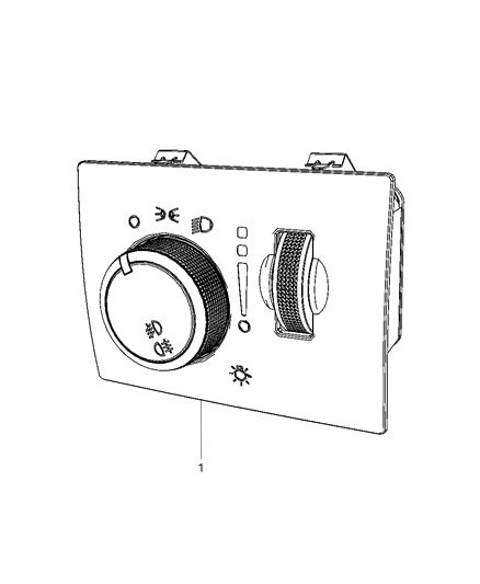 2012 Jeep Grand Cherokee Switch-HEADLAMP Diagram for 68029275AD