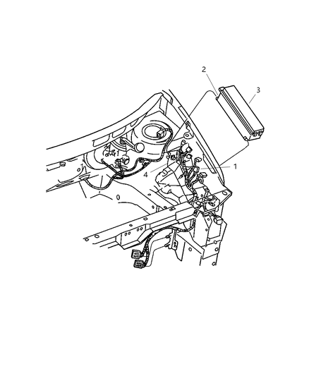 2005 Dodge Caravan Cover-Power Distribution Center Diagram for 5082577AA