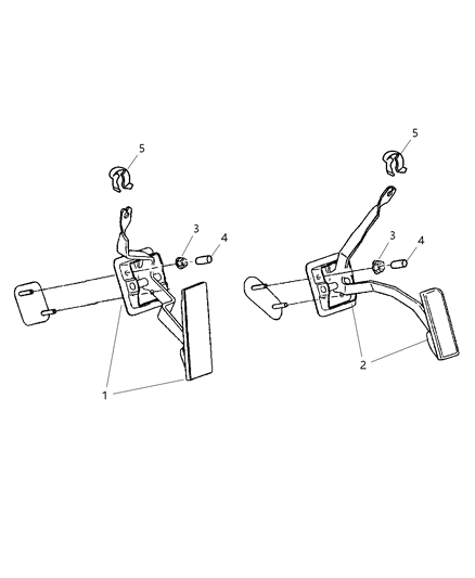 2004 Chrysler PT Cruiser Accelerator Pedal Diagram