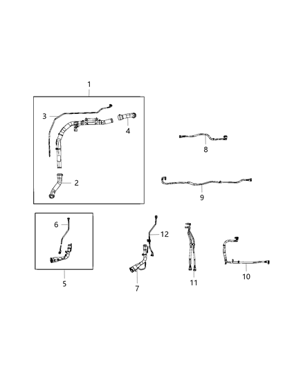 2019 Jeep Wrangler Tube-Fuel Filler Diagram for 52029777AE