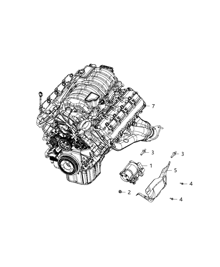 2020 Dodge Charger Starter & Related Parts Diagram 3