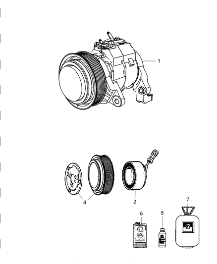 2009 Dodge Ram 3500 A/C Compressor Diagram