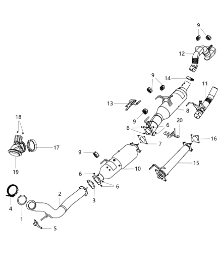 2013 Ram 3500 Exhaust System Diagram 2