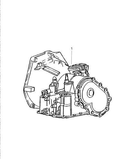 1998 Chrysler Town & Country Transaxle Package With Torque Converter Diagram for 4883101AB
