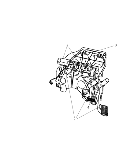 2005 Dodge Ram 1500 Brake Pedal Diagram