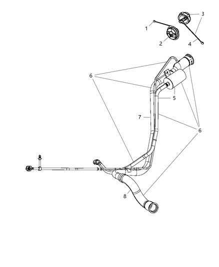 2011 Dodge Journey Tube-Fuel Filler Diagram for 4766511AC