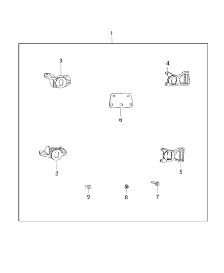 2014 Ram 2500 Receiver Kit - Trailer Tow Diagram 1