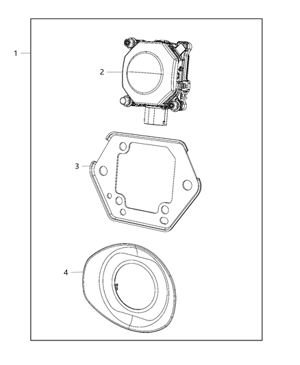 2020 Chrysler Pacifica Sensor-Adaptive Speed Control MODU Diagram for 68417813AE