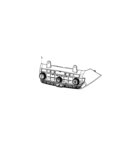 CONTROL-VEHICLE FEATURE CONTROLS Diagram for 68465666AB