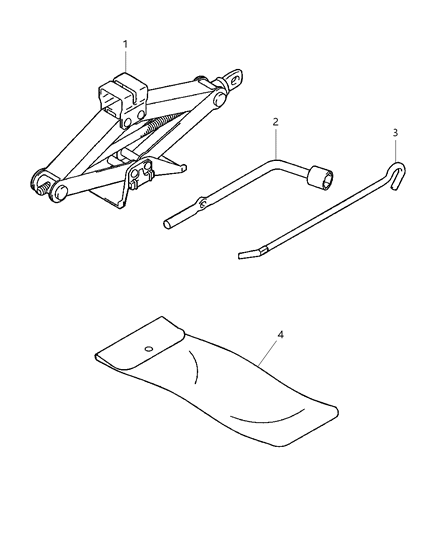 2005 Chrysler Sebring Coupe Jack Diagram