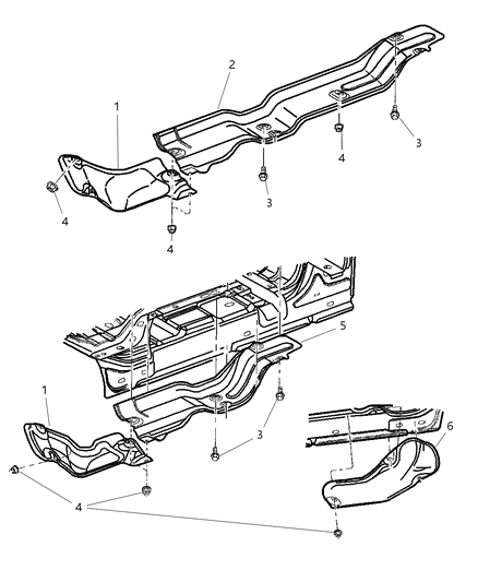 2007 Dodge Ram 1500 Heat Shields Diagram