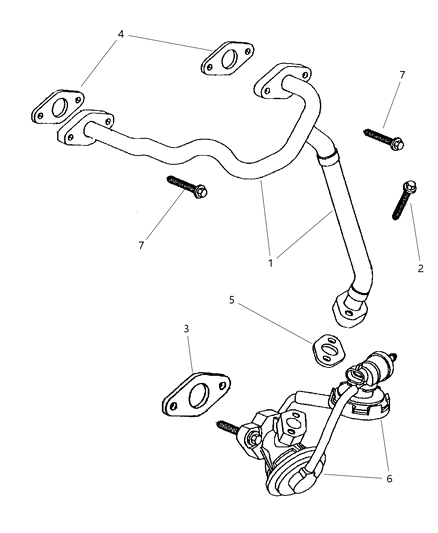 1997 Chrysler Concorde EGR Valve Diagram 2