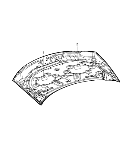 2011 Dodge Journey Label-Vehicle Emission Control In Diagram for 68085121AA