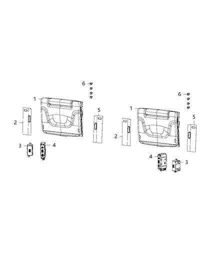 2019 Chrysler Pacifica Monitor-Media System Diagram for 5MH00DX9AC