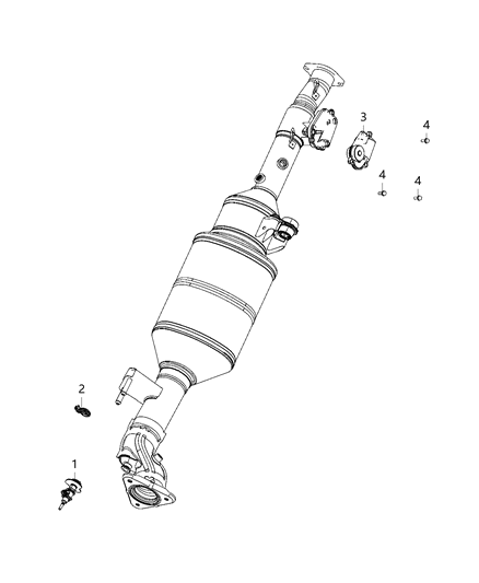 2021 Ram 1500 Actuators, Exhaust Diagram