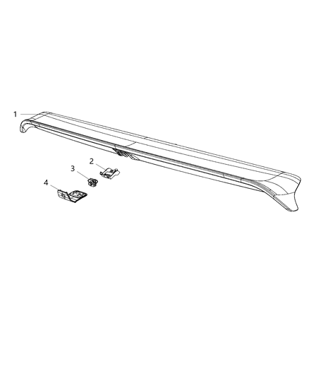 2020 Dodge Challenger Rear View Diagram for 4672772AC