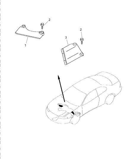 1998 Chrysler Sebring Coupe Mud Guard Diagram