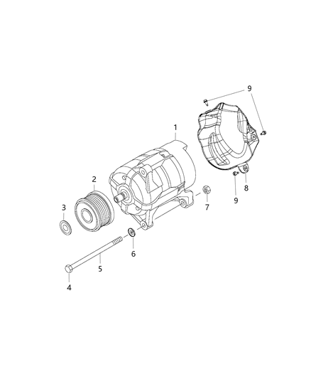 2014 Ram ProMaster 1500 Bolt-HEXAGON Head Diagram for 68132563AA