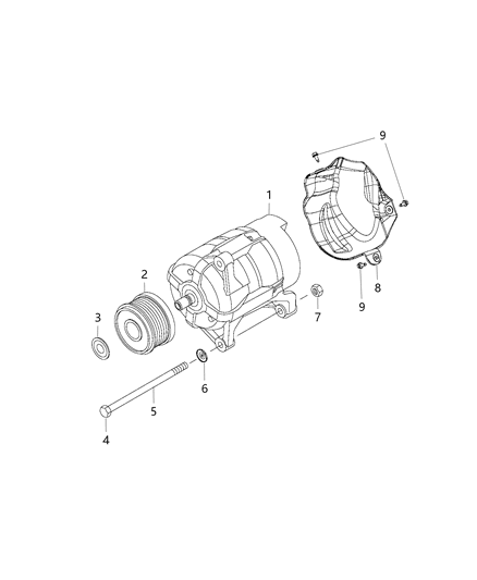 2014 Ram ProMaster 1500 Generator/Alternator Diagram 1