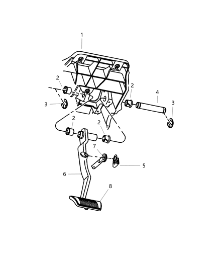 2019 Ram 5500 Pedal, Brake Diagram 2