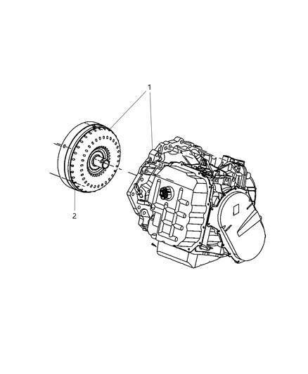 2007 Chrysler Pacifica Transaxle Assembly Diagram 2