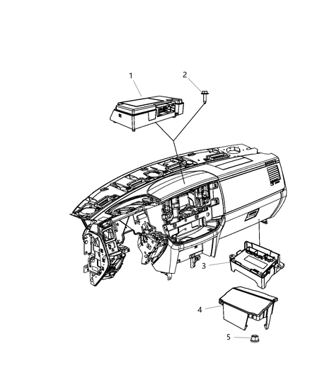 2013 Ram 1500 Module-TELEMATICS Diagram for 5064635AH