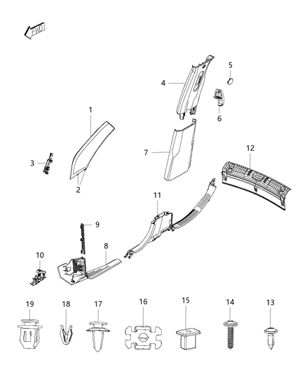 2019 Jeep Compass Molding-SILL Diagram for 6EQ33PS4AA