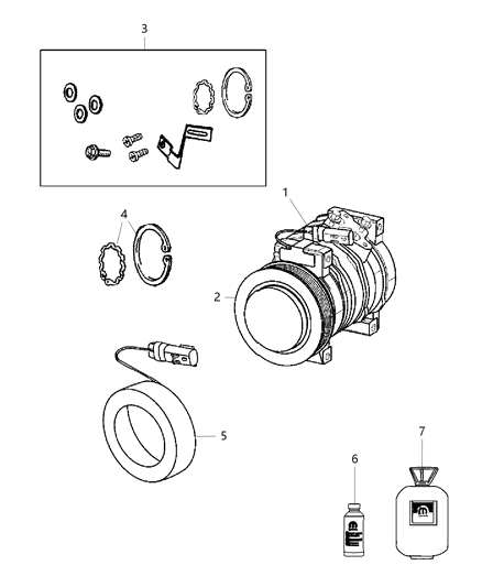 2016 Dodge Viper A/C Compressor Diagram