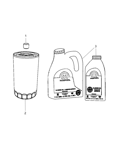 2012 Ram 5500 Oil-15W40 Diagram for 68024966MA