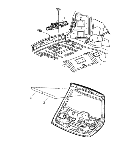 2004 Chrysler Pacifica Label - Trunk & Liftgate Diagram