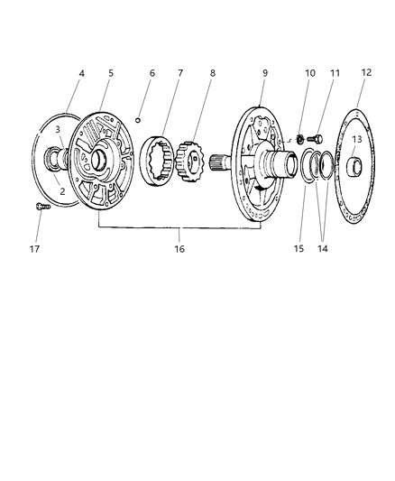 1998 Jeep Grand Cherokee Oil Pump With Reaction Shaft Diagram 1