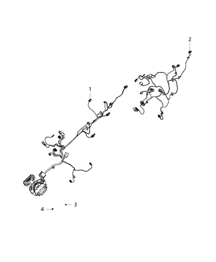 2012 Ram 3500 Wiring-Front Door Diagram for 68046514AC