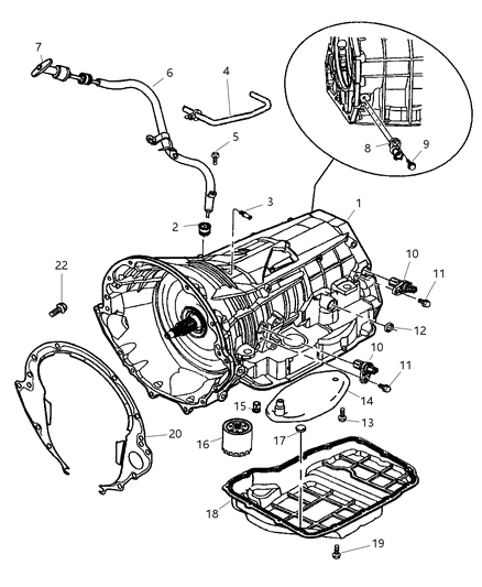 2004 Dodge Dakota Case And Extension Related Parts Diagram