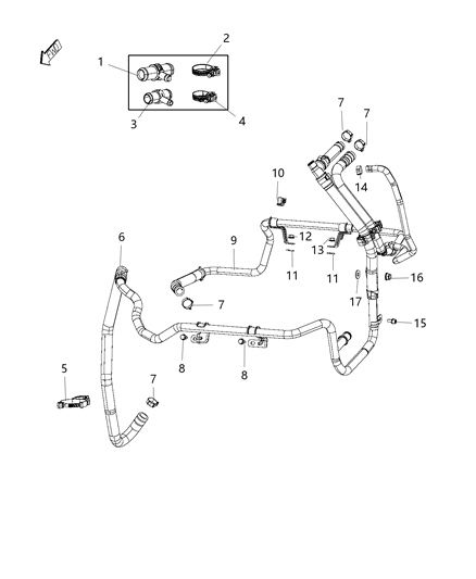 2017 Ram ProMaster 2500 Heater Plumbing Diagram 2