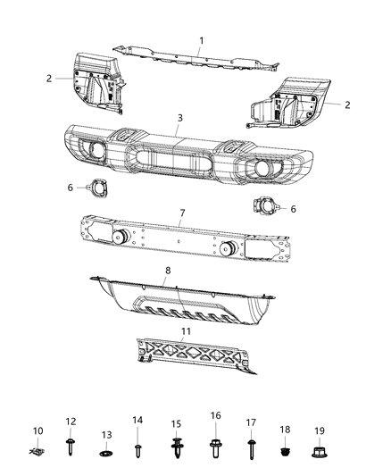 2018 Jeep Wrangler Screw Diagram for 6511671AA