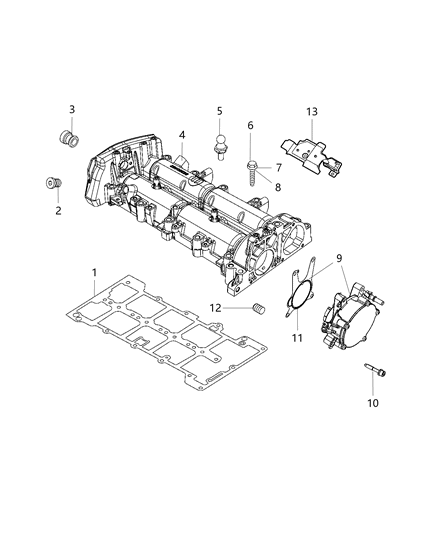 2019 Jeep Renegade Cylinder Head & Cover Diagram 8