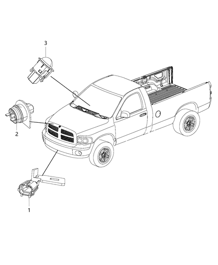 2014 Ram 5500 Sensors - Body Diagram