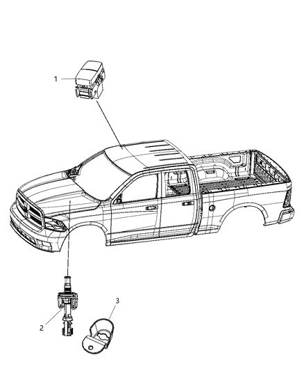 2010 Dodge Ram 3500 Switches Body Diagram