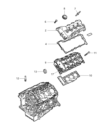 2004 Dodge Stratus Sedan Cylinder Head Diagram 4