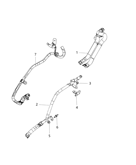 2020 Chrysler Pacifica Hose-Heater Supply Diagram for 68217332AA