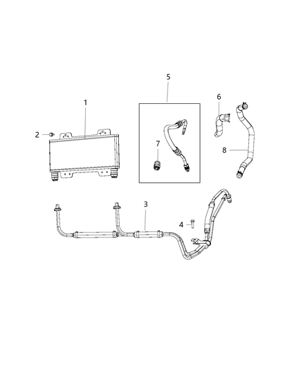 2017 Dodge Viper Line-Power Steering Return Diagram for 5181395AC