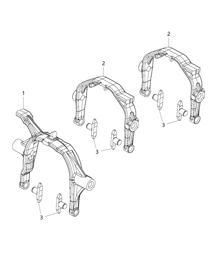 2021 Jeep Wrangler Fork-Fork-Shift Diagram for 68332811AB