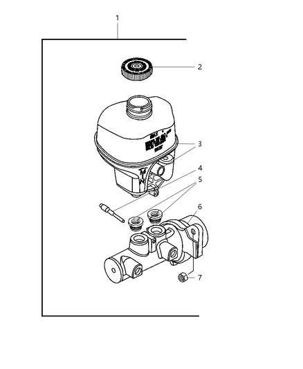 2002 Dodge Ram 1500 Brake Master Cylinder Diagram