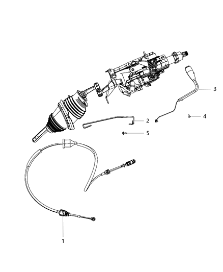 2010 Chrysler 300 Screw-Gear Shift Diagram for 68140081AA